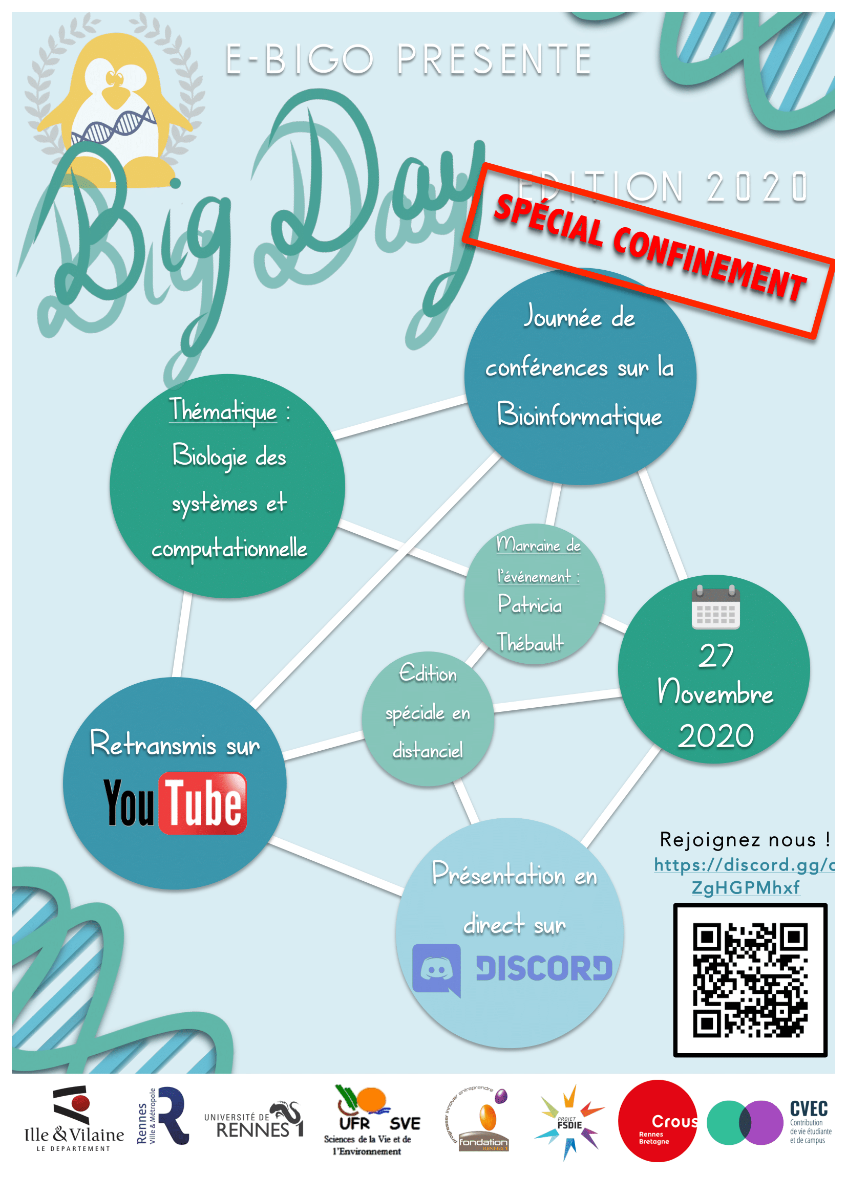 Big Day 2020 : Invitation à un événement de partage autour de la bioinformatique
